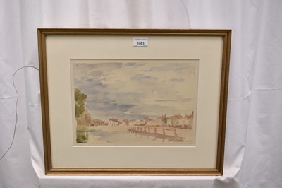 Lot 1093 - Philip Wilson Steer (1860-1942) watercolour - The High Street, Thame, signed and dated 1923, 23cm x 33cm, in glazed gilt frame