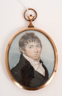 Lot 799 - English School, early 19th century, portrait of a gentleman