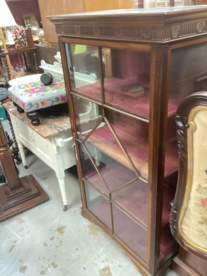 Lot 1275 - Edwardian mahogany display cabinet, 81cm wide, 45cm deep, 145cm high