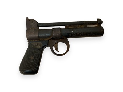 Lot 911 - Vintage Webley Junior air pistol and a Spanish .22 air rifle (2).