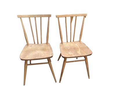 Lot 1322 - Pair of Ercol stick back chairs