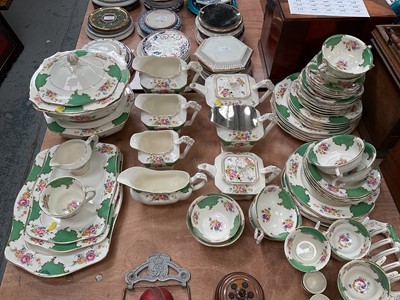 Lot 494 - Extensive James Kent Fenton dinner service with floral decoration.