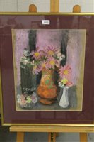 Lot 1222 - *Lucy Harwood (1893 - 1972), pastel - still...