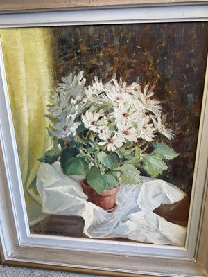Lot 392 - Iris Jackman (20th century) oil on canvas, still life and another