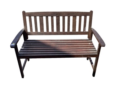 Lot 1339 - Wooden garden bench, 120cm wide