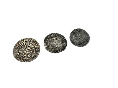 Lot 414 - G.B. - Elizabeth I mixed hammered silver coinage to include Three Pence m/m Pheon 1561 Spink ref: 2564 (N.B. Obv: Flaw to flan) otherwise GF-AVF, Groat m/m Martlet (1560-1) bust 1F Spink ref:...