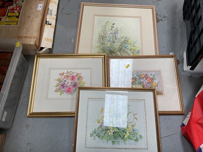 Lot 519 - Group of four Botanical and still life watercolour studies.