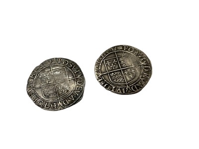 Lot 415 - G.B. - Elizabeth I silver 6th issue Shillings to include m/m Bell 1582-83 Spink ref: 2577 (N.B. Obv: Scratches) otherwise F & m/m Woolpack 1594-96 Spink ref: 2577 (N.B. Slight bend to flan)...