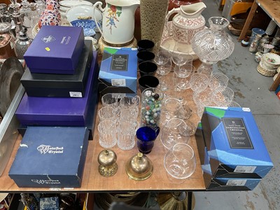 Lot 520 - Collection of boxed glass sets including Waterford, Edinburgh crystal and Dartington together with other glassware.