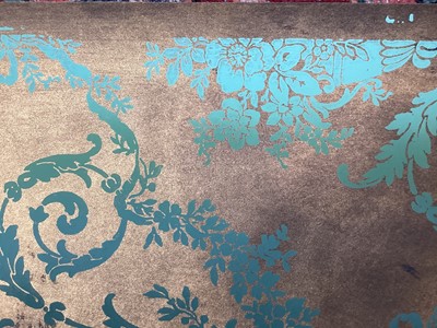 Lot 1454 - Three full rolls of Zuber & Cie wallpaper collection irisé soie reference 10540. With fourteen part rolls (17)
