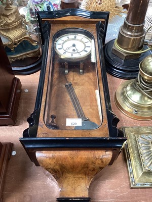 Lot 640 - Late 19th century walnut cased regulator wall clock, together with a chromium plated Smiths 8 day desk clock and a combination barometer / thermometer (3).