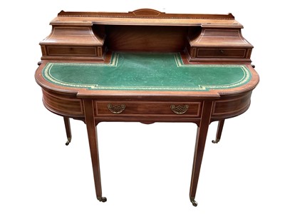 Lot 1298 - Early 20th century mahogany writing desk by Gillows