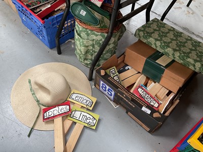 Lot 536 - Unused Laura Ashley gardening kit, together with ceramic garden signs and other related items.