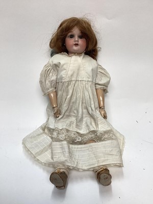 Lot 1957 - Doll Armand Marseille Germany 370 A5m kid body , bisque head and composite limbs.