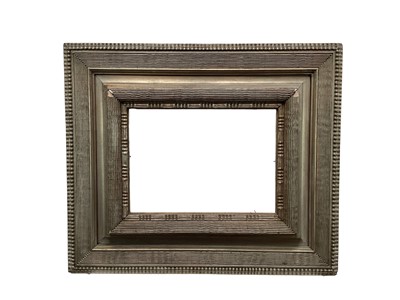 Lot 1247 - Late 19th century ripple moulded silvered picture frame, rebate 27cm x 37cm