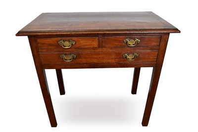 Lot 1311 - 18th century walnut lowboy