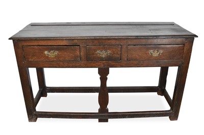 Lot 1353 - 18th century oak low dresser