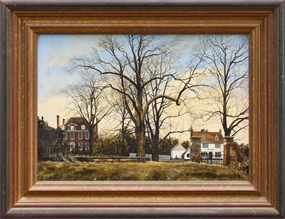 Lot 1219 - Michael John Hunt (b.1941) acrylic on board - The Rose Inn, signed bottom left, 24cm x 35cm, framed