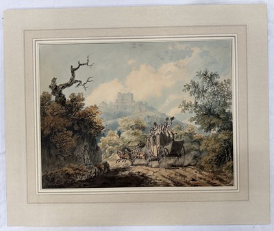 Lot 1232 - Thomas Girtin (1775-1802) watercolour - The Dover mail coach