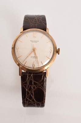 Lot 530 - 1960s gentlemens Bravingtons 9ct gold wristwatch