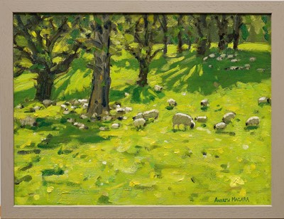 Lot 1226 - *Andrew T. Macara (b.1944) oil on canvas - Osmaston, signed, titled and dated 2011 verso, 30cm x 40cm, framed