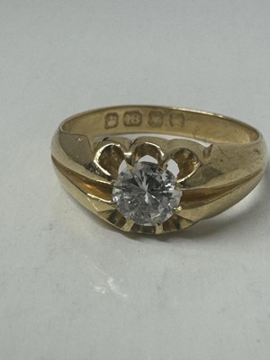 Lot 495 - Diamond single stone ring