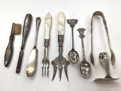 Lot 1114 - Small group of silver flatware