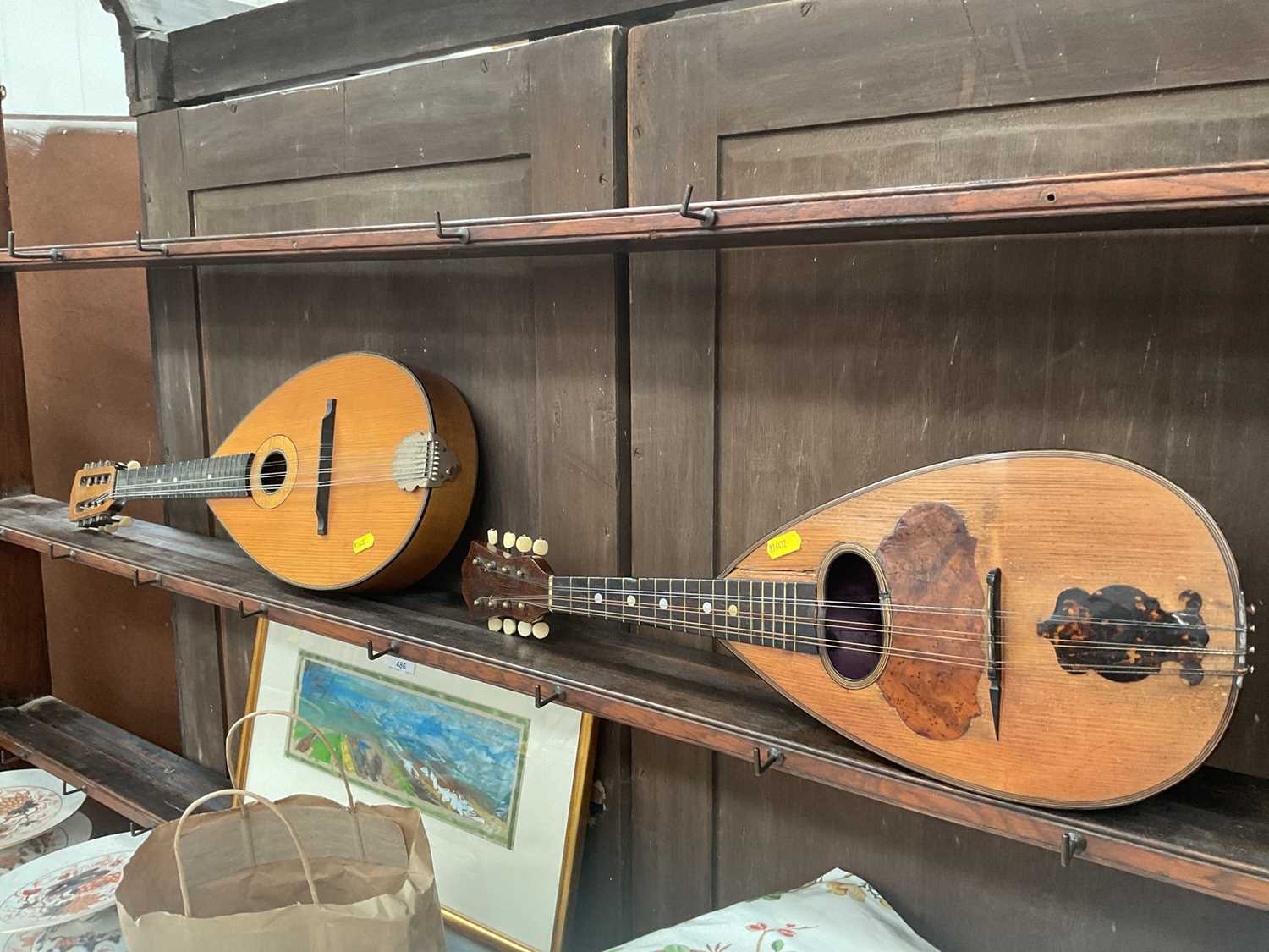 Lot 583 - Two vintage mandolins