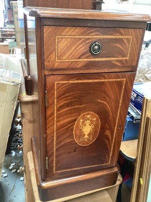 Lot 1413 - Pair of mahogany bedside chests, 36cm wide, 31cm deep, 70.5cm high