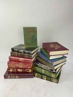 Lot 892 - Collection of fourteen Surtees Society Jorrocks and other hunting books, in decorative cloth and gilt bindings