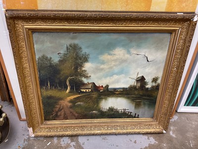 Lot 784 - Francis Koch 19th century oil on canvas in gilt frame.