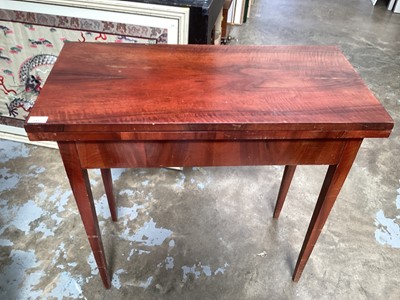 Lot 1437 - Late 19th century mahogany tea table, 82cm wide