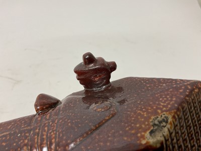 Lot 151 - Two 19th century salt glaze spirit flasks in the form of pistols