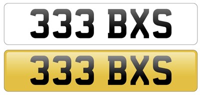 Lot 41 - Cherished registration- 333 BXS