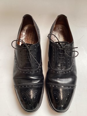 Lot 2141 - Mens Shipton & Heneage oxblood leather loafer shoes size 9 1/2 and Harry B Heart black leather brogues size 10 D, both have wear.