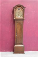 Lot 826 - 18th century longcase Clocksck with eight day...