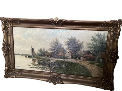 Lot 661 - Oil on canvas, "Dutch Scene" signed I Korn, framed