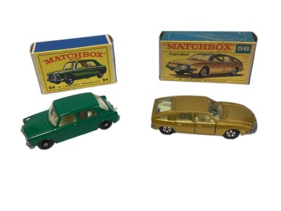 Lot 1849 - Matchbox 1-75 Series boxed models No 64, No 47, No 68, No 37, No 30, No 17 (x2), No 56, plus a selection of 1960s-1970s catalogues (x11). (19)