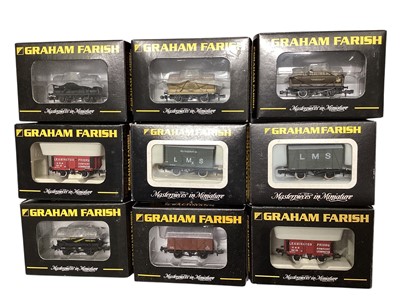 Lot Graham Farish N Gauge rolling stock, boxed (40)