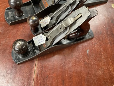 Lot 2475 - Group of three Stanley / Stanley Bailey planes, No. 2, No. 5 1/4 and No. 6 (3).
