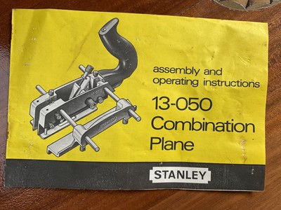 Lot 2481 - Stanley combination plane in original box, another, Stanley spoke shave and other Stanley planes and hand tools (8).
