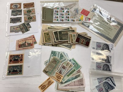 Lot 594 - World - Mixed banknotes to include uncirculated 10 Deutsche Marks Jan 1960 x 3, 1977, 1980 & other issues (Qty)