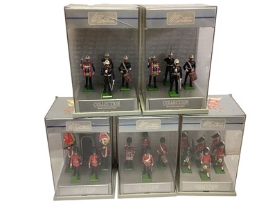 Lot 1871 - Britains selection of boxed sets to include 8306 (x2), 8307, 8308, 8309 (x2), 8310 (x2), 8311 (x2), 8313 (x3), Royal Marines (x2), The Scots Guards (x2), The Scottish Regiments, The Royal Marine...