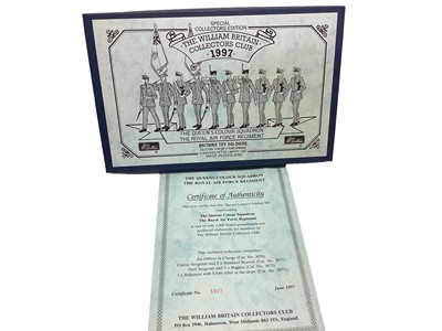 Lot 1872 - Britains The Band of the Royal Marines Ltd Edition set, Black Watch Highlanders 7235 (x2), Scots Guard 7238, The Queens Colour Squadron, Queens Silver Jubilee 7225, Royal Marine Band, Corgi 1902...