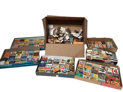 Lot 2601 - Large number of vintage match boxes (100+)