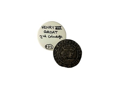 Lot 446 - G.B - Silver hammered Groat Henry VIII 2nd coinage Laker Bust D m/m rose 1526-44 GF (Spink ref: 2337E) GF (1 coin)