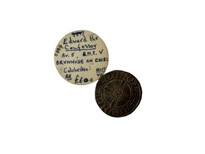 Lot 457 - Saxon - Edward The Confessor expanding cross silver Penny (N.B. Heavy issue Wt. 1.70 gms) R/ Brvnhvse On Cole (Mint of Colchester) 1050-53 AD Rare EF (Spink ref: 1177) (1 coin)