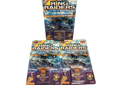 Lot 1924 - Matchbox (c1988) Ring Raiders Commander Miles Air Awards Series (x4), Commander Yakamura & Skull Leader Scorch, all on card with bubblepack (6)