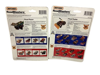 Lot 1925 - Matchbox (c1987) Road Blasters Turbo Force Thunder Gunner (Leader Driver) Barrel Bomber (x6), Road Raider, Road Razor (x2) (Defense Support) & Turbo Special (Reserve Racer) (11 total)