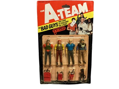 Lot 1926 - Galoob (c1983) The A Team Bad Guys, Cobra, Viper, Python & Rattler, on card with bubblepack (1)